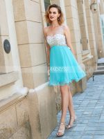 One Shoulder Crystal Cocktail Dress,Chiffon Short Homecoming Dress with Cutout Back,11525
