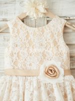 Adorable Girl Party Dresses,Lace Flower Girl Dress,11832