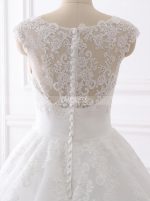 A-line Elegant Wedding Dresses,Classic Bridal Dress with Train,11724