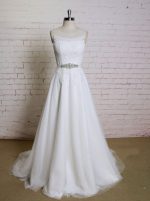 A-line Modest Wedding Dresses,Lace and Tulle Wedding Dress,11607