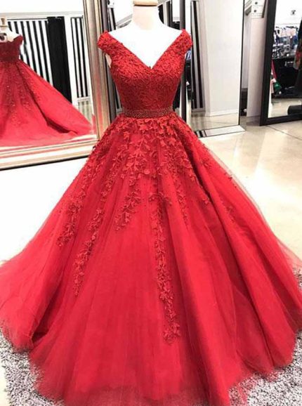 A-line Prom Dresses,Princess Prom Dress,Sweet 16 Dress,11989