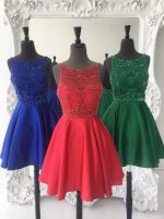 A-line Satin Homecoming Dresses,Beaded Cocktail Dress,11554