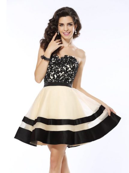 A-line Sweetheart Homecoming Dresses,Elegant Sweet 16 Dress,11519