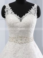 A-line Wedding Dresses,Lace Bridal Dress,11693