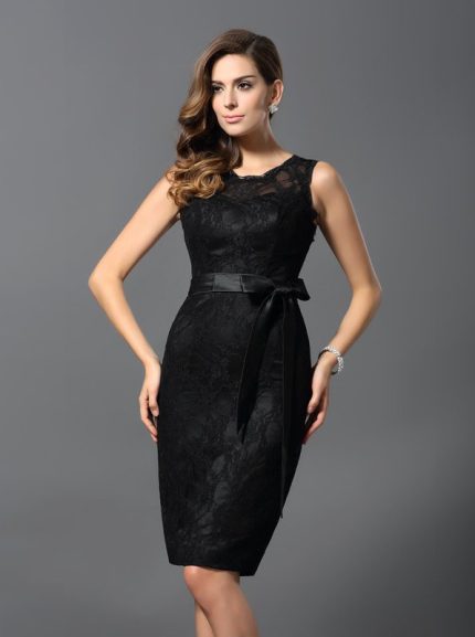 Black Lace Cocktail Dresses,Short Cocktail Dress,11429