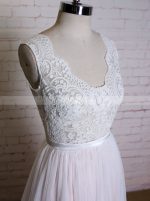Blush A-line Wedding Dresses,Lace and Tulle Wedding Dress,11612