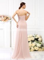 Blush Pink Strapless Bridesmaid Dresses,Fitted Bridesmaid Dresses,11382