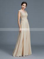 Champagne A-line Mother of the Bride Dresses,Modest Mother Dress,11793