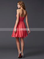 Coral Homecoming Dresses,Chiffon Sweetheart Cocktail Dress,11472