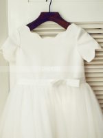Cute Flower Girl Dresses,Party Dress with Short Sleeves,11811