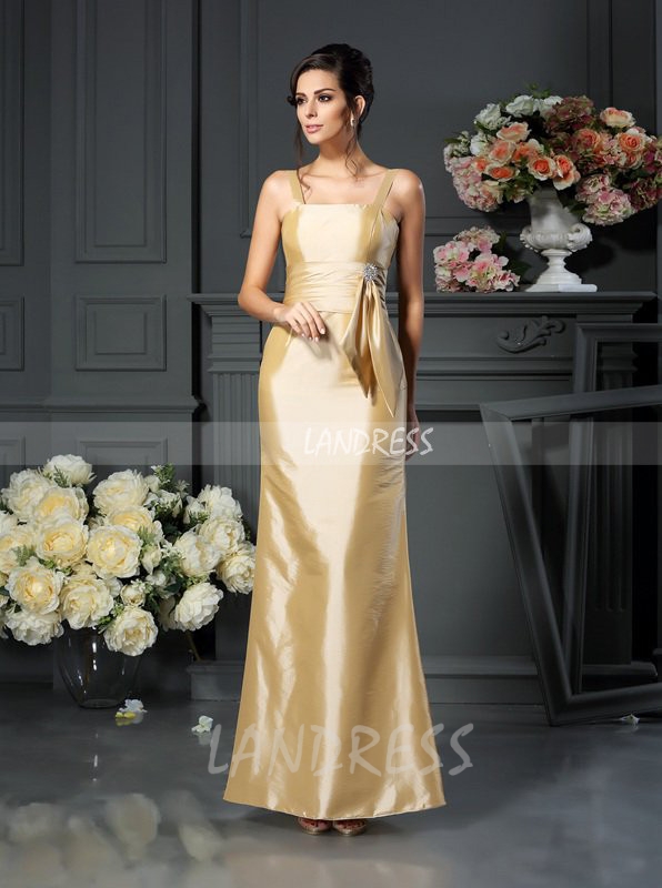 Daffodil Mother of the Bride Dresses with Jacket,Taffeta Mother Dress,11735