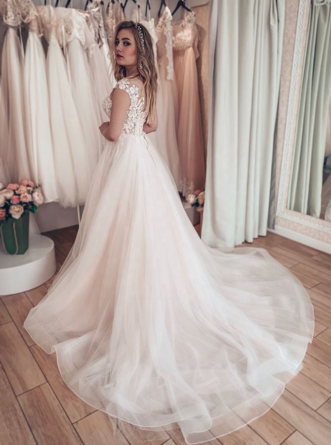 Elegant A-line Bridal Dress,Princess Bridal Dress,12219