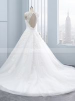 Elegant A-line Wedding Dresses,Cutout Wedding Dress,11708