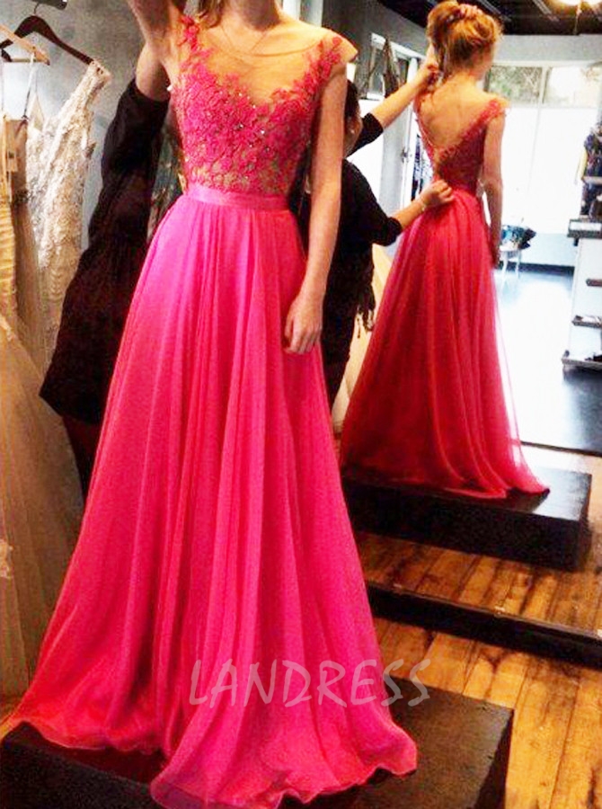 Elegant Prom Dress,Long Chiffon Prom Dresses,Prom Dress for Teens,11261