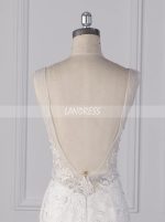 Elegant Wedding Dresses,Open Back Tulle Bridal Gown,12099