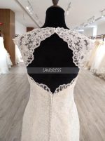 Fit and Flare Lace Wedding Dresses,Open Back Wedding Dress,11560