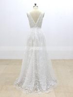 Lace Wedding Dresses,Full Length Bridal Dress,A-line Wedding Dress,11297