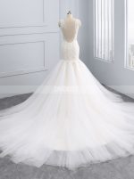 Mermaid Wedding Dresses,Illusion Bridal Dress,11723