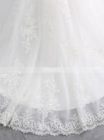 Mermaid Wedding Dresses with 3/4 Length Sleeves,Lace Wedding Dress,11681