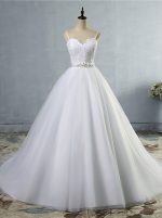 Modest Wedding Dresses with Straps,A-line Bridal Dress,Affordable Bridal Dress,11154
