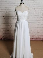 Open Back Beach Wedding Dresses,Romantic Wedding Dress with Straps,11632