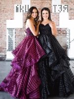 Organza Ball Gown Prom Dresses,Sweetheart Ruffled Prom Gown,11216