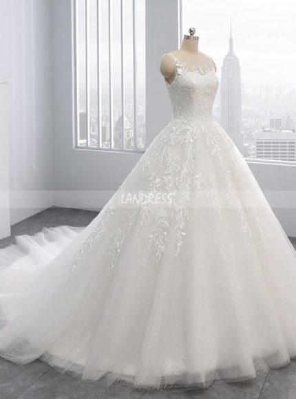 Princess Tulle Wedding Gown,Classic Wedding Gown Corset - Landress.co.uk