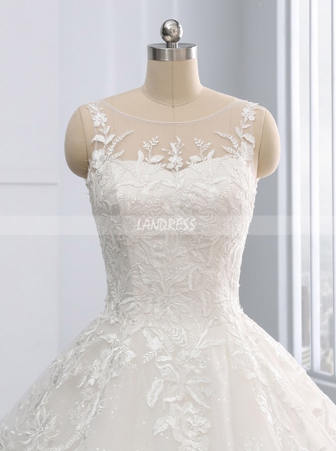 Princess Tulle Wedding Gown,Classic Wedding Gown Corset,11684
