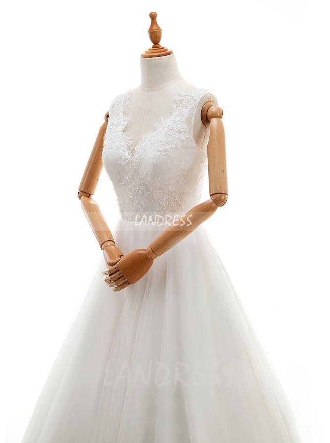 Princess Wedding Dress,V-neck Bridal Dress,11673