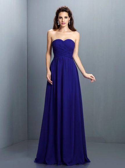 Royal Blue Bridesmaid Dresses,Sweetheart Bridesmaid Dress,11415