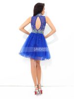 Royal Blue High Neck Sweet 16 Dresses,Short Homecoming Dress,11470