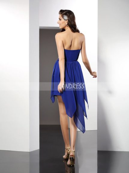 Royal Blue Sweetheart Cocktail Dresses,Empire Waist Homecoming Dress,11435