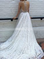 See Through Sequin Lace Bridal Dress,12251