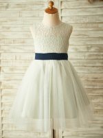Silver Flower Girl Dresses,Classic Girl Party Dress,11838