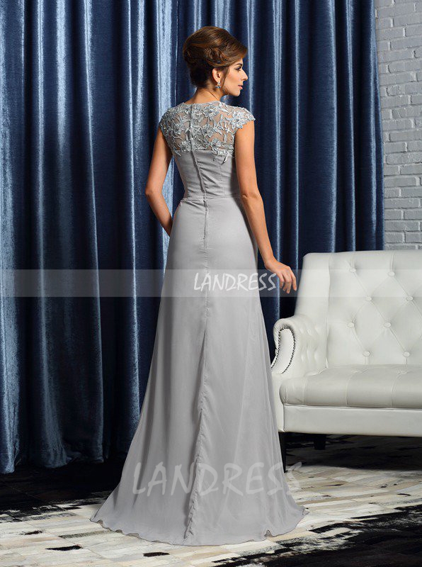 Silver Mother of the Bride Dresses,Chiffon Elegant Mother Dress,11732