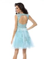 SkyBlue Homecoming Dresses,Cutout Short Prom Dress,11449