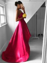 Strapless Prom Dresses,High Low Homecoming Dress,11264