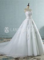 Strapless Wedding Dresses,Classic Wedding Dress,Princess Bridal Dress with Corset,11152