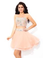 Two Piece Cocktail Dresses,Short Homecoming Dress,11481