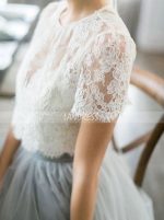 Two Piece Garden Bridal Dress,Casual Dress for Wedding Photo Shoot,12253