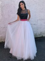 Two Tone Prom Dresses for Teens,Tulle Princess Prom Dress,11928