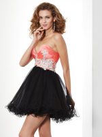 Two Tone Sweetheart Sweet 16 Dresses,A-line Tulle Homecoming Dress,11461