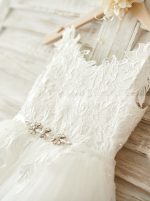 White Flower Girl Dresses,Adorable Flower Girl Dress,11833